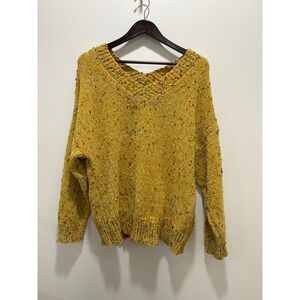Like Love gold sweater size medium